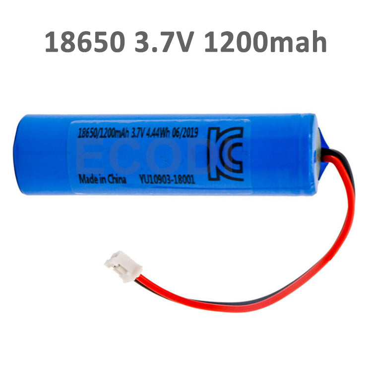 ECODI 3.7V 1200mAh 18650 lithium battery cell